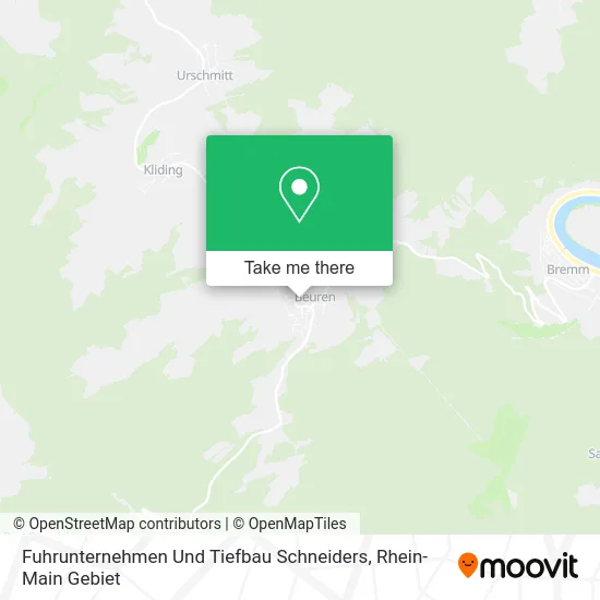 Карта Fuhrunternehmen Und Tiefbau Schneiders