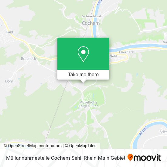 Карта Müllannahmestelle Cochem-Sehl