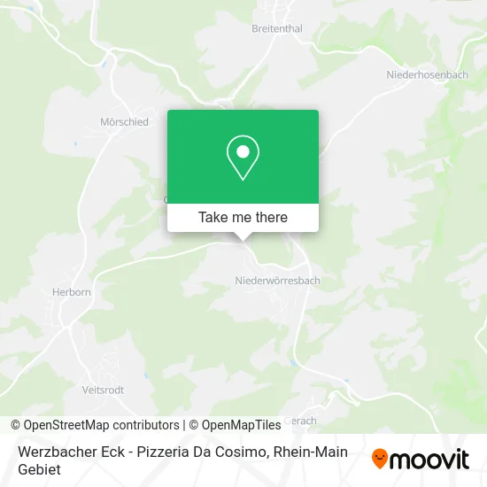Карта Werzbacher Eck - Pizzeria Da Cosimo