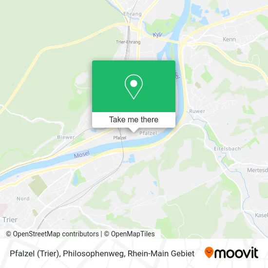 Карта Pfalzel (Trier), Philosophenweg