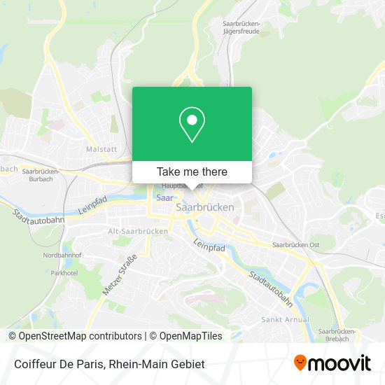 Карта Coiffeur De Paris