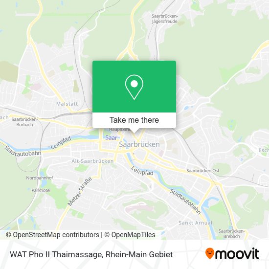 Карта WAT Pho II Thaimassage