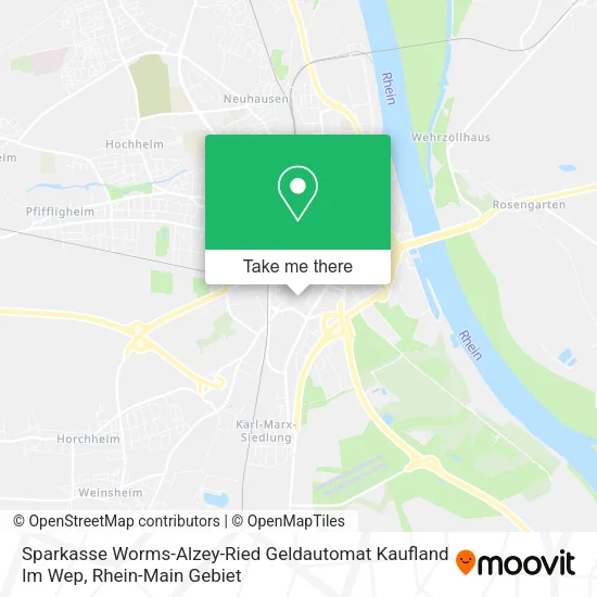 Карта Sparkasse Worms-Alzey-Ried Geldautomat Kaufland Im Wep