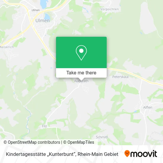 Карта Kindertagesstätte „Kunterbunt“