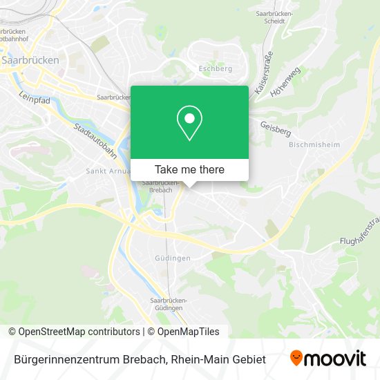Карта Bürgerinnenzentrum Brebach