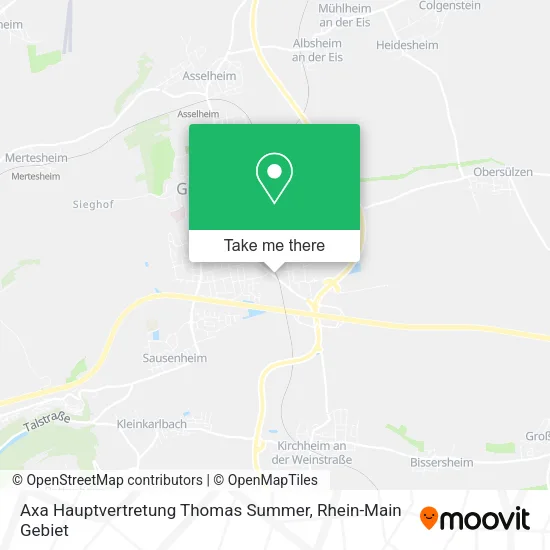 Карта Axa Hauptvertretung Thomas Summer