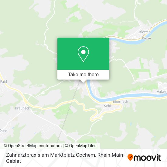 Карта Zahnarztpraxis am Marktplatz Cochem