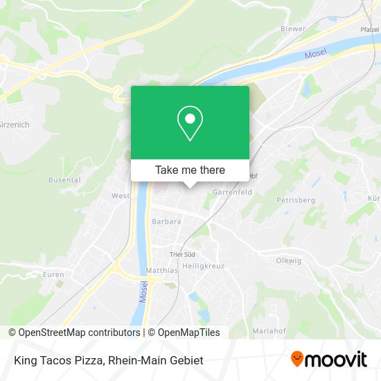 Карта King Tacos Pizza