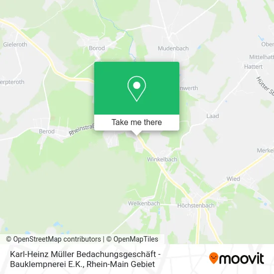 Карта Karl-Heinz Müller Bedachungsgeschäft - Bauklempnerei E.K.