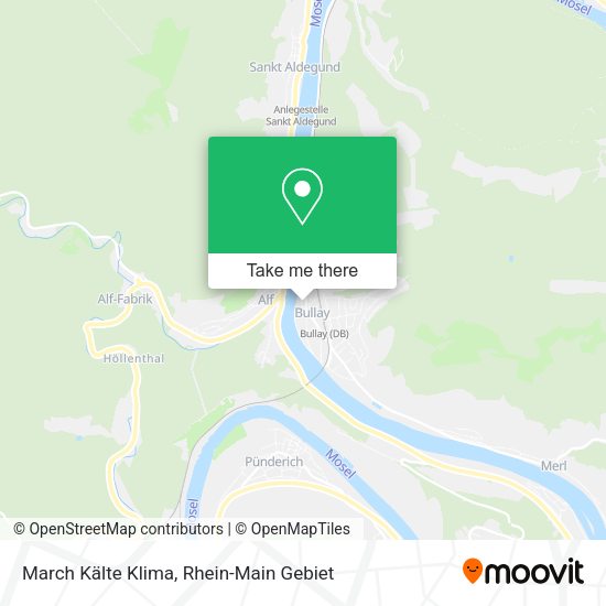March Kälte Klima map