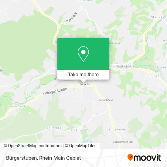 Карта Bürgerstuben