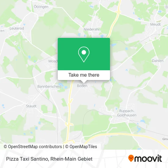Карта Pizza Taxi Santino