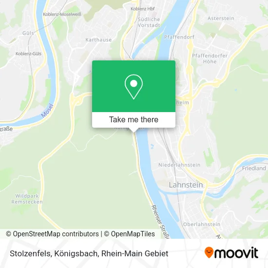 Карта Stolzenfels, Königsbach