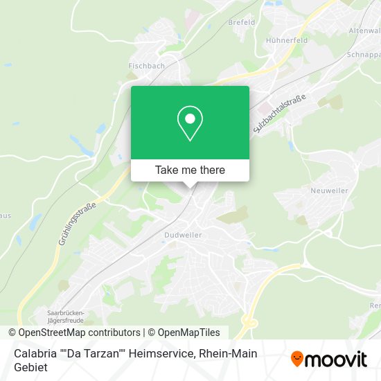 Карта Calabria ""Da Tarzan"" Heimservice