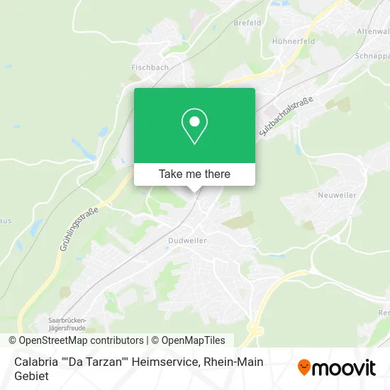 Карта Calabria ""Da Tarzan"" Heimservice