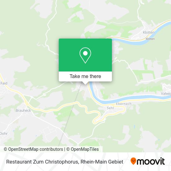 Карта Restaurant Zum Christophorus