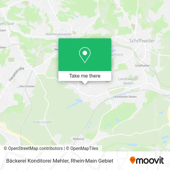 Карта Bäckerei Konditorei Mehler