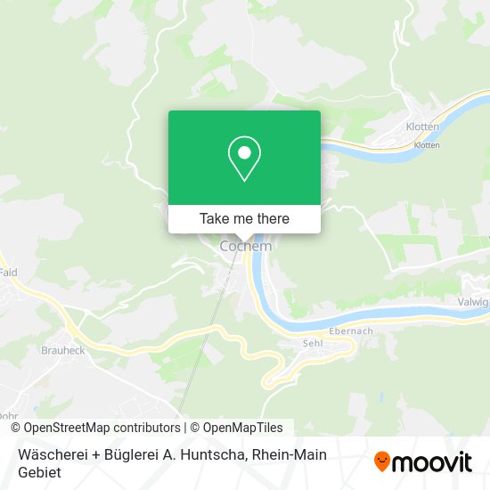 Карта Wäscherei + Büglerei A. Huntscha