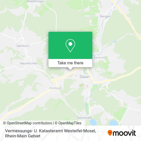Карта Vermessungs- U. Katasteramt Westeifel-Mosel