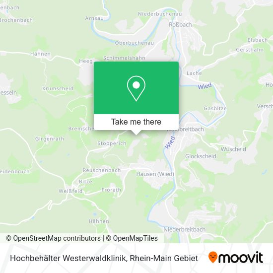 Карта Hochbehälter Westerwaldklinik