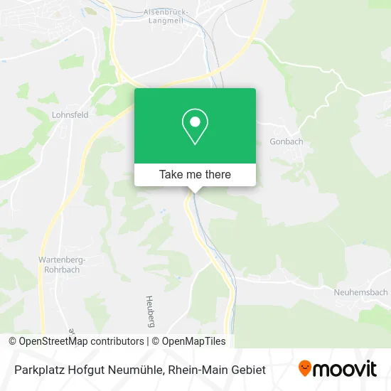 Карта Parkplatz Hofgut Neumühle