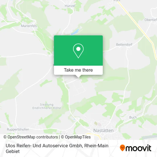 Карта Ulos Reifen- Und Autoservice Gmbh