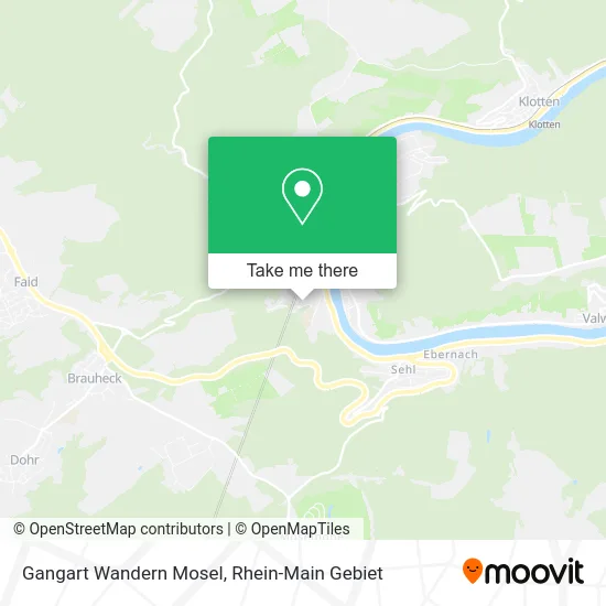 Карта Gangart Wandern Mosel