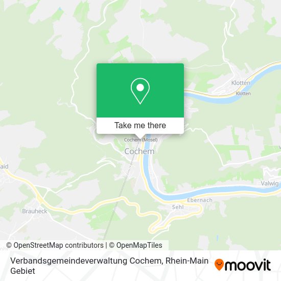 Карта Verbandsgemeindeverwaltung Cochem