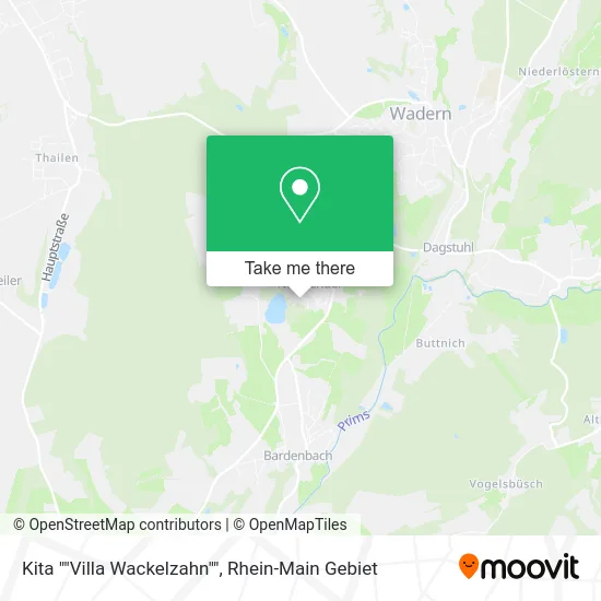 Карта Kita ""Villa Wackelzahn""