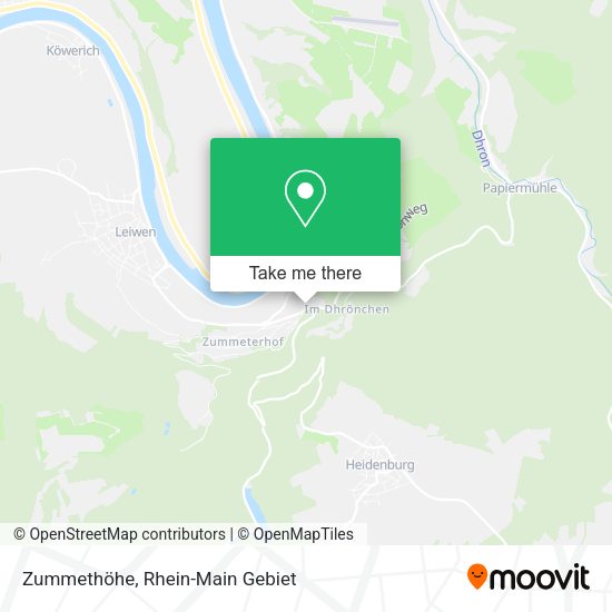 Карта Zummethöhe