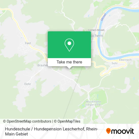 Карта Hundeschule / Hundepension Lescherhof
