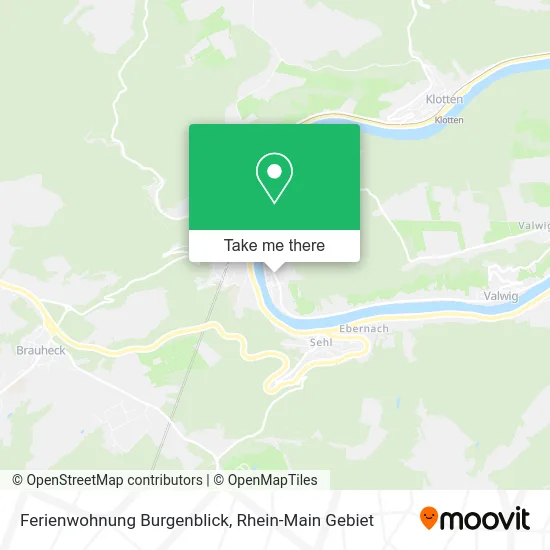 Карта Ferienwohnung Burgenblick