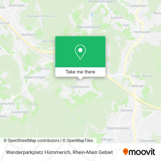 Карта Wanderparkplatz Hümmerich