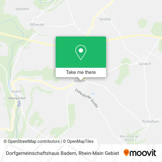Карта Dorfgemeinschaftshaus Badem