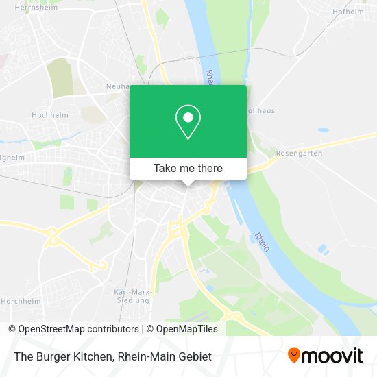 Карта The Burger Kitchen