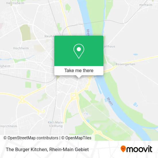 Карта The Burger Kitchen