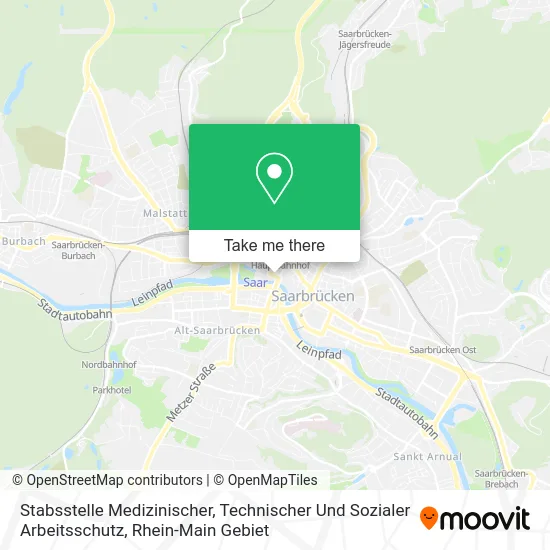 Карта Stabsstelle Medizinischer, Technischer Und Sozialer Arbeitsschutz