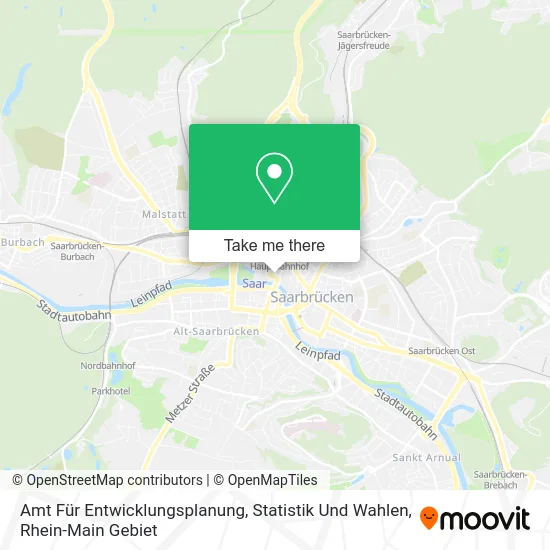 Карта Amt Für Entwicklungsplanung, Statistik Und Wahlen