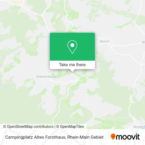 Карта Campingplatz Altes Forsthaus