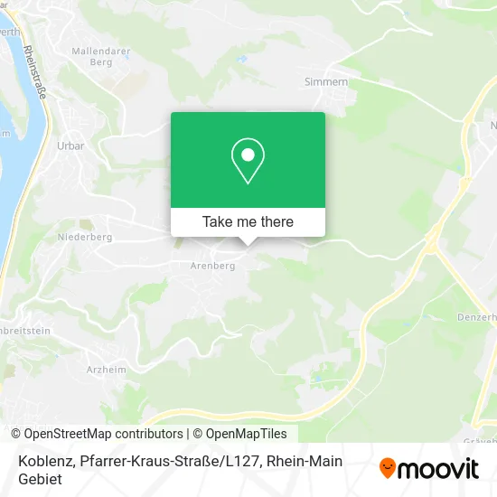 Карта Koblenz, Pfarrer-Kraus-Straße / L127