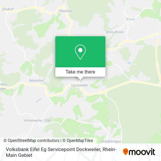 Карта Volksbank Eifel Eg Servicepoint Dockweiler