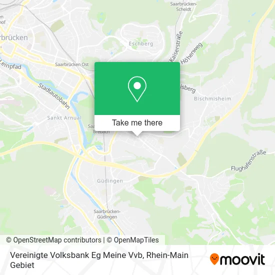 Карта Vereinigte Volksbank Eg Meine Vvb