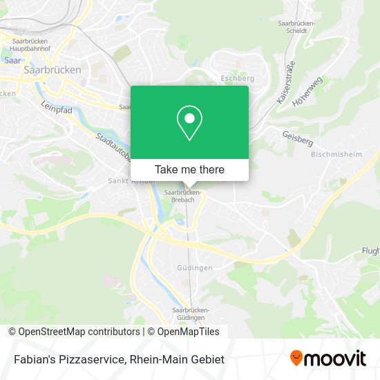 Карта Fabian's Pizzaservice