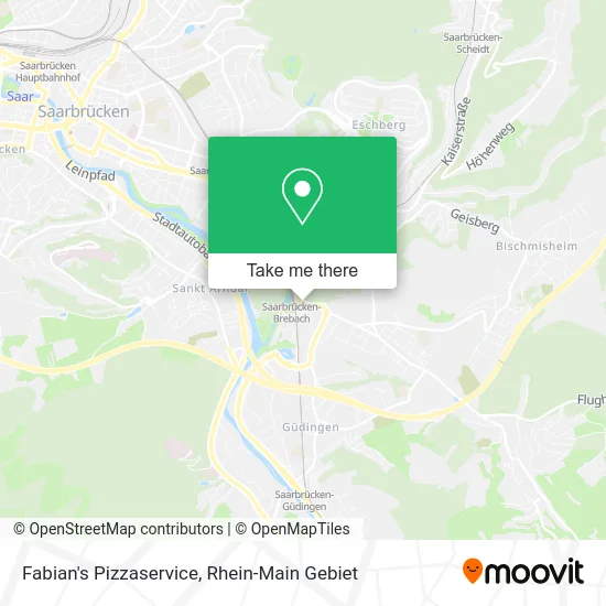 Карта Fabian's Pizzaservice