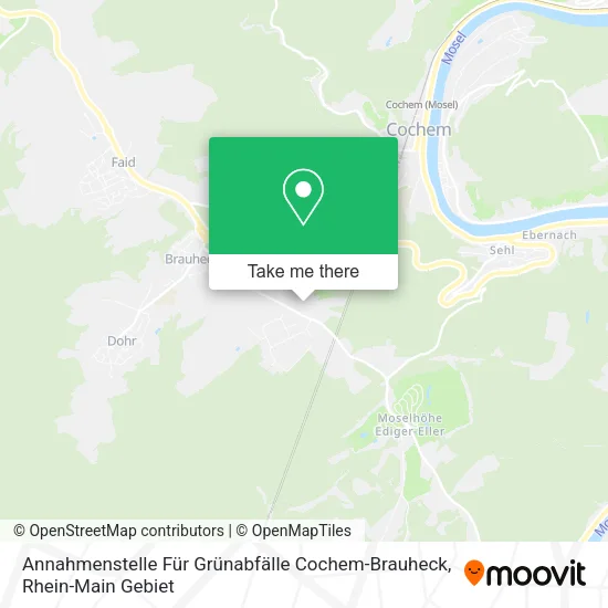 Карта Annahmenstelle Für Grünabfälle Cochem-Brauheck