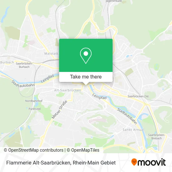 Карта Flammerie Alt-Saarbrücken