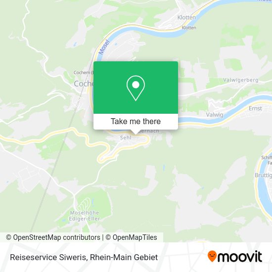 Карта Reiseservice Siweris