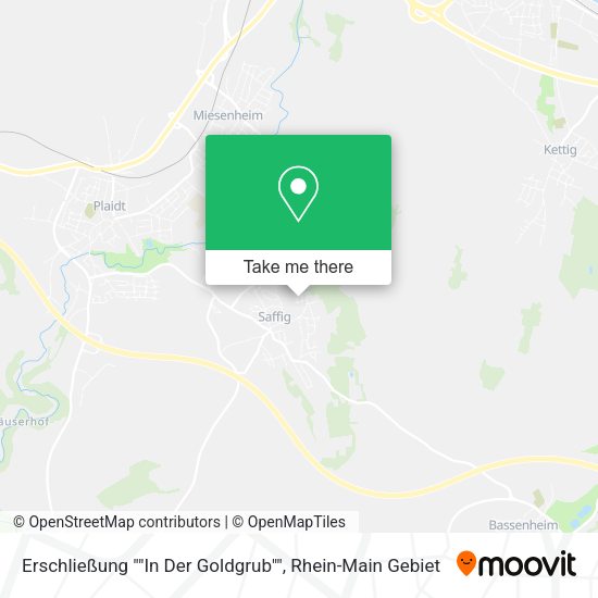 Карта Erschließung ""In Der Goldgrub""