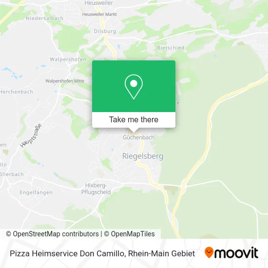 Карта Pizza Heimservice Don Camillo