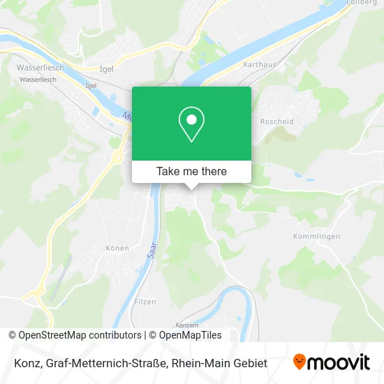 Карта Konz, Graf-Metternich-Straße